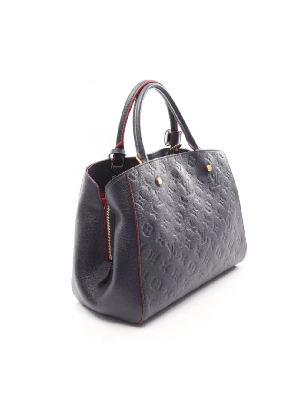 Louis Vuitton Handbag Montaigne MM 2-Way Marine Rouge Leather
